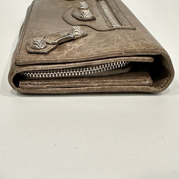 BALENCIAGA Leather Printed Continental Wallet - Picture 3 of 12